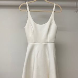 Lulus A line white midi